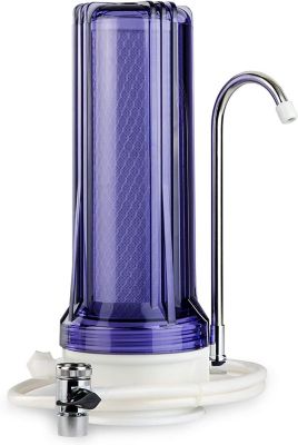 iSpring Countertop Water filter, Clear Housing with Carbon