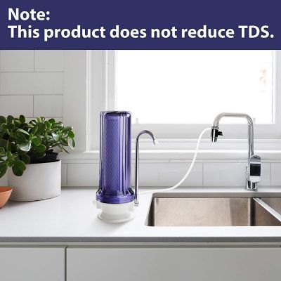 Image showing  Countertop Water filter, Clear Housing with Carbon