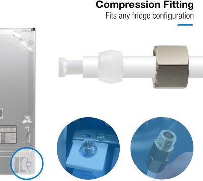 Image showing  Ultra Safe Fridge Water Line Connection and Ice Maker Installation Kit for Reverse Osmosis RO Systems & Water Filters