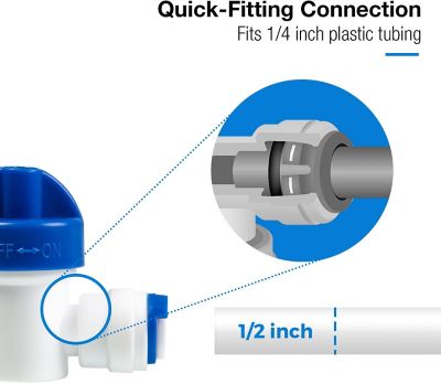Image showing  Ultra Safe Fridge Water Line Connection and Ice Maker Installation Kit for Reverse Osmosis RO Systems & Water Filters