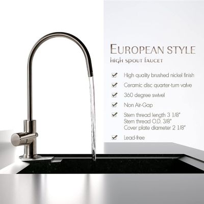 Image showing  Reverse Osmosis Faucet, Lead-Free Contemporary Drinking Water Faucet for RO Systems, GA1-AB