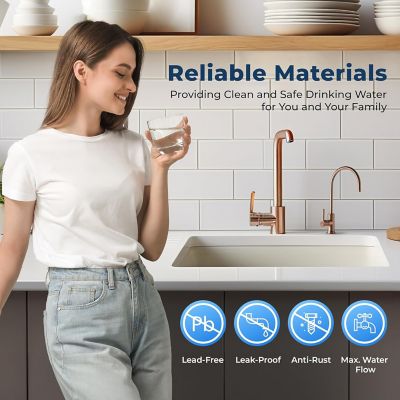 Image showing  Reverse Osmosis Faucet, Lead-Free Contemporary Drinking Water Faucet for RO Systems, GA1-AW