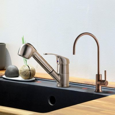 Image showing  Reverse Osmosis Faucet, Lead-Free Contemporary Drinking Water Faucet for RO Systems, GA1-AW