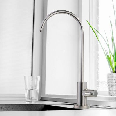 Image showing  Stainless Steel Kitchen Bar Sink Reverse Osmosis RO Filtration Drinking Water Faucet