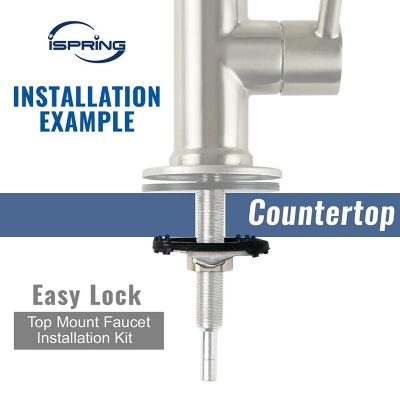 Image showing  Easy-Install Top Mount Reverse Osmosis RO Drinking Water Faucet Installation Accessory Kit