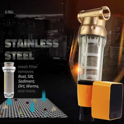 Image showing  Reusable Spin Down Sediment Filter Replacement Cartridge with Scrapper and Seal Cover for WSPARB WSPB Series, FWSP50ARB