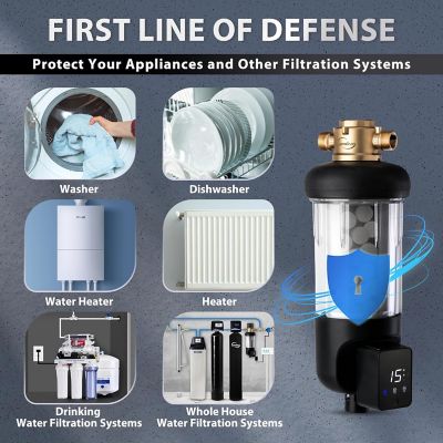 Image showing  Spin Down Sediment Water Filter Replacement Cartridge with Siliphos for WSPSL-ARJ and WSPSL-ARJ-BP Series, FWSP100SL-ARJ