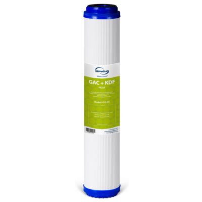 iSpring 2.5 in. x 20 in. Lead, Chlorine, Chloramine, PFAS Reducing Whole House Water Filter