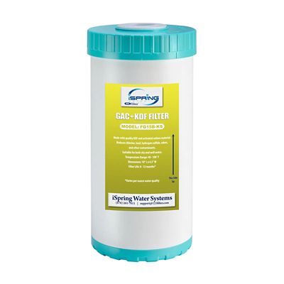 iSpring GAC and KDF Carbon Filter Replacement Cartridge for Direct Connect Undersink Water Filtration System US21B