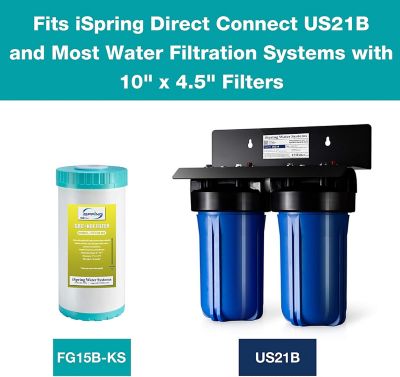 Image showing  GAC and KDF Carbon Filter Replacement Cartridge for Direct Connect Undersink Water Filtration System US21B