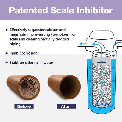 Image showing  Anti-Scale 20 in. x 4.5 in. Whole House Water Filter with Patented Scale Inhibitor