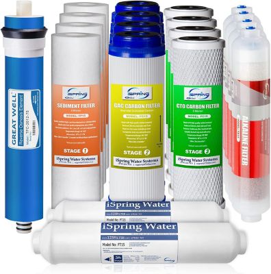 iSpring 2-Year Filter Replacement Supply Set For 6-Stage Reverse Osmosis Water Filtration Systems