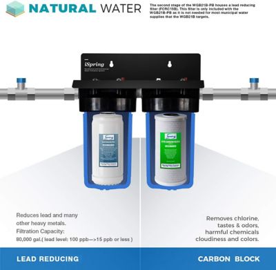 Image showing  Whole House 4.5 in. x 10 in. Water Filtration CTO Carbon Block and Lead Reducing Water Filter Replacement Cartridge