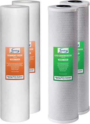 iSpring 4.5 in. x 20 in. Whole House Water Filter Replacement Set, F4WGB22B