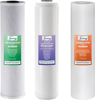 iSpring 4.5 in. x 20 in. 3-Stage Whole House Water Filter Replacement pk., F3WGB32BDS
