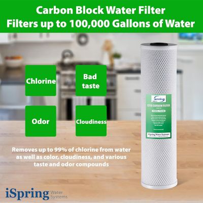 Image showing  4.5 in. x 20 in. 3-Stage Whole House Water Filter Replacement Pack for WGB32B-DS Water Filtration Systems