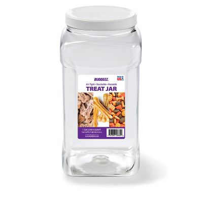 Buddeez 1 Gallon Pet Treat Canister, Set of 2