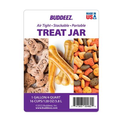 Image showing  1 Gallon Pet Treat Canister, Set of 2