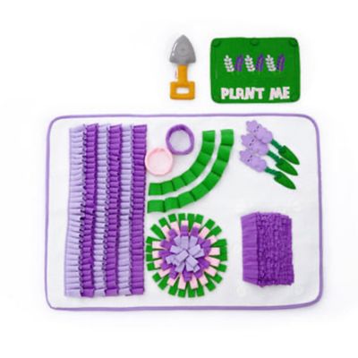 Injoya Lavender Garden Snuffle Mat, Enrichment Feeding Puzzle, Slow Feeder