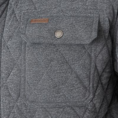 Image showing  Big Men's Snap Closure Diamond Quilted Knit Shirt-Jac