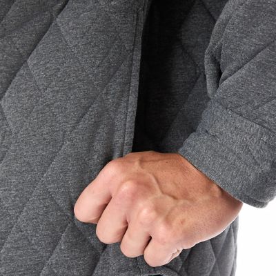 Image showing  Big Men's Snap Closure Diamond Quilted Knit Shirt-Jac