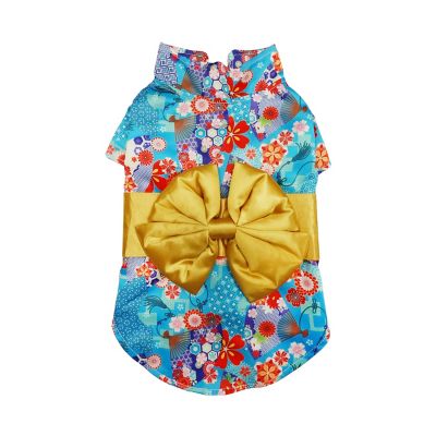 Image showing 5 th Best Furry Friends Gold Kimono Pet Costume