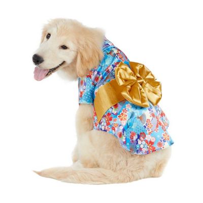 Image showing 6 th Best Furry Friends Gold Kimono Pet Costume