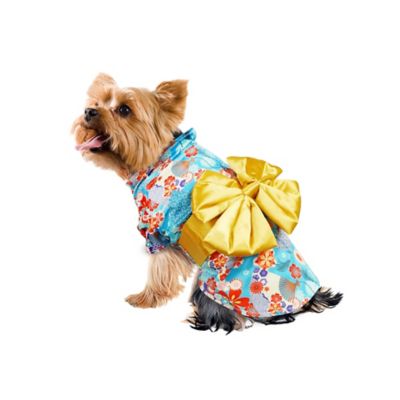 Image showing 0 th Best Furry Friends Gold Kimono Pet Costume