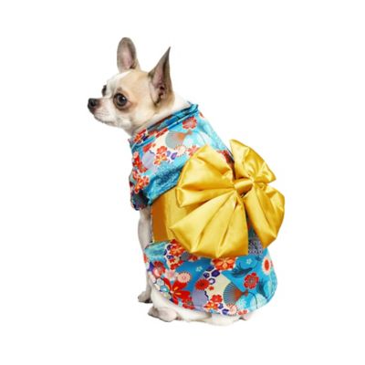 Image showing 1 th Best Furry Friends Gold Kimono Pet Costume
