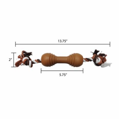 Image showing  Rope & Dumbbell Dog Toy