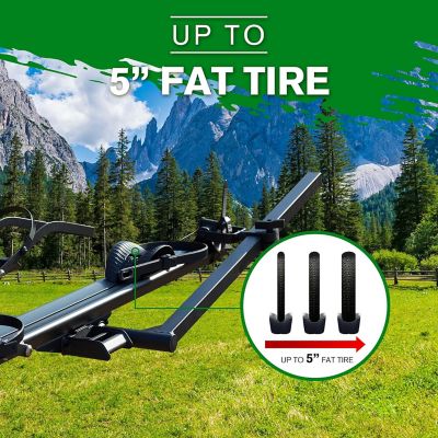 Image showing  200 lb. Aluminum Hitch Mounted Platform E-Bike Rack