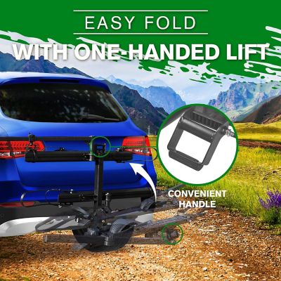 Image showing 7 th Young Electric 200 lb. Aluminum Hitch Mounted Platform E-Bike Rack