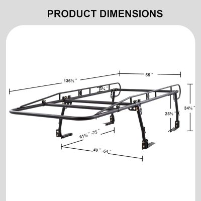Image showing  800 lb. Full Size Steel Truck Rack