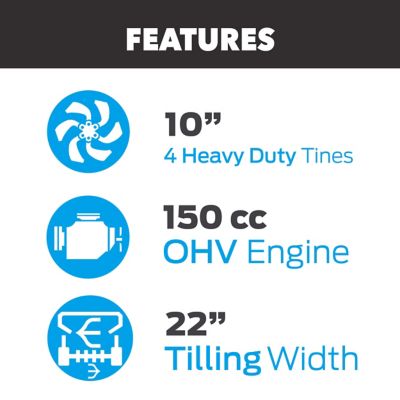 Image showing  22 in. Gasoline Front Tine Tiller