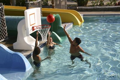 Image showing  Rock The House Pool Basketball Hoop
