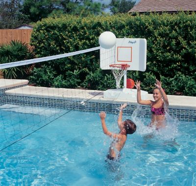 Image showing  Wing-It Spike-n-Splash Pool Volleyball/Basketball Combo