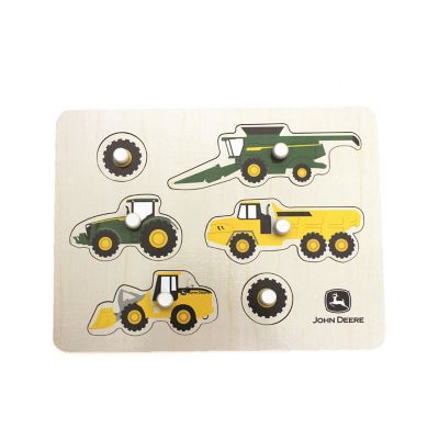 John Deere Equipment Puzzle Wooden Toy