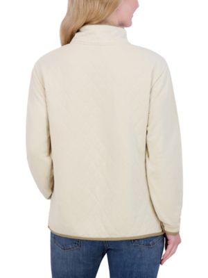 Image showing  Quilted Mock Neck Sweatshirt