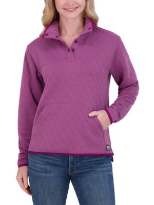 Image showing  Quilted Mock Neck Sweatshirt