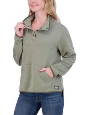 Image showing  Quilted Mock Neck Sweatshirt