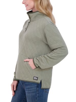 Image showing  Quilted Mock Neck Sweatshirt