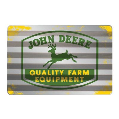 John Deere Quality Farm Equipment Aluminum Sign