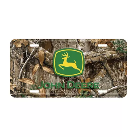 John Deere Camouflage Aluminum License Plate Truck Bumpers