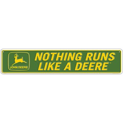 John Deere Nothing Runs Like A Deere Aluminum Sign