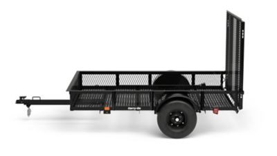 Image showing  5 ft. x 8 ft. Steel Mesh Side Utility Trailer