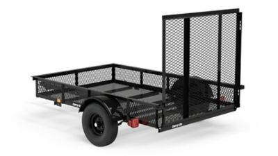 Image showing  5 ft. x 8 ft. Steel Mesh Side Utility Trailer