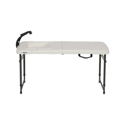 Lifetime 4 ft. Adjustable Fold In Half Fillet Table