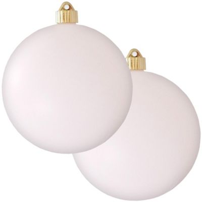 Christmas by Krebs Cloud White 6 in. Shatterproof Christmas Ornament, Set of 2