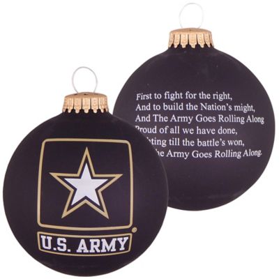 Christmas by Krebs Ebony Velvet 3.25 in. US Army Logo Christmas Tree Ornament
