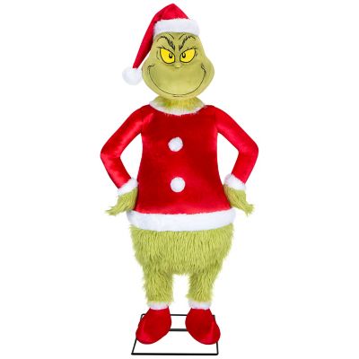 Gemmy 4ft. Animated KD-Fuzzy Grinch-Dr. Seuss